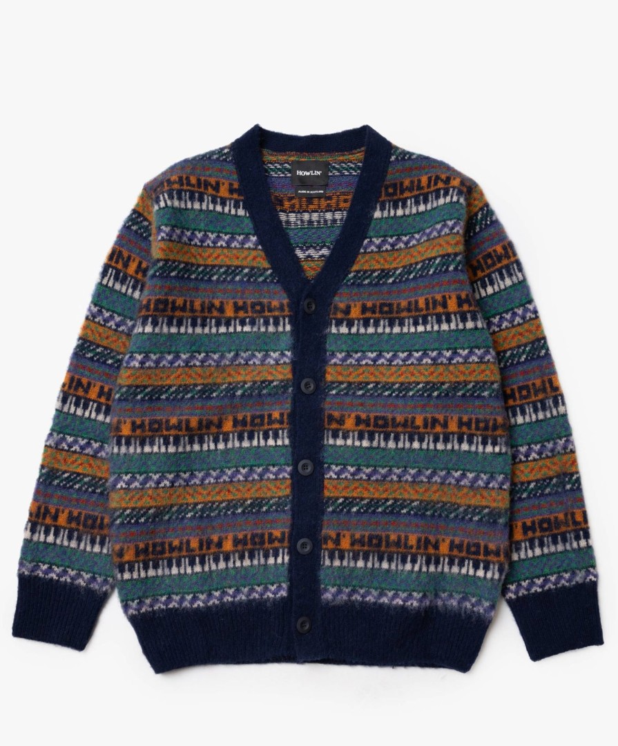 Men Howlin' | Howlin' Piano World Cardigan - Orange Dreams