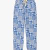 Men Howlin' | Tropical Pants - Blue Madras Patchwork