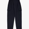 Men Howlin' | Cargo Lover Pants - Navy Japanese Seersucker