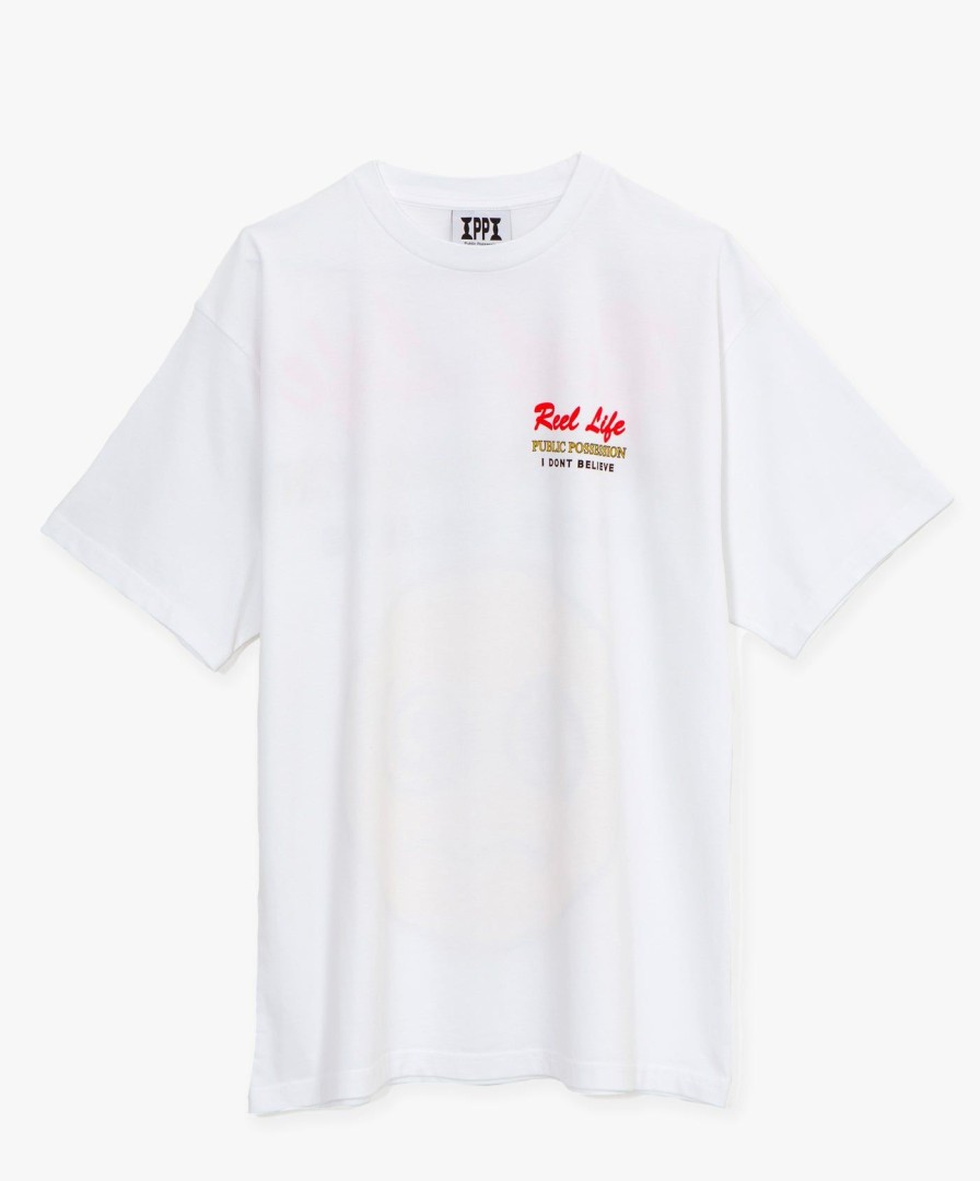 Men Public Possession | Reel Life T-Shirt - White