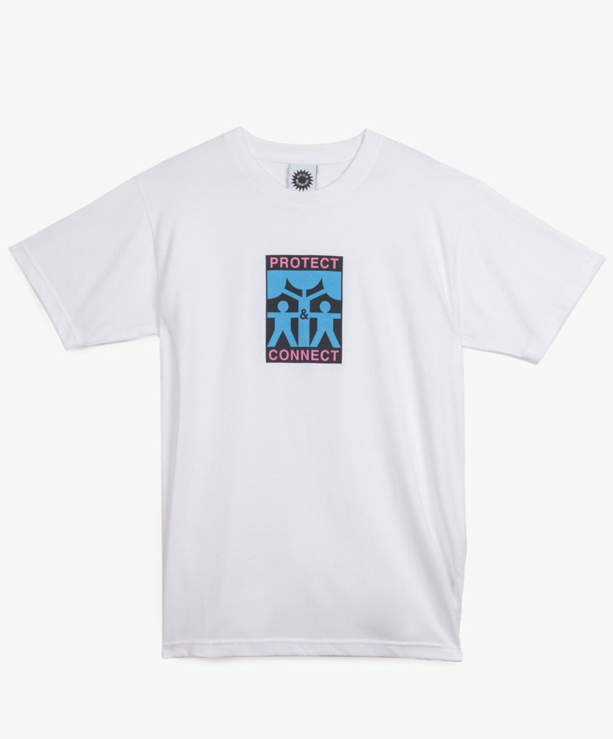 Men Good Morning Tapes | Protect & Connect Ss Tee - White