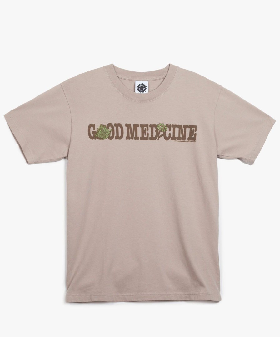 Men Good Morning Tapes | Good Medicine Ss Tee - Sand