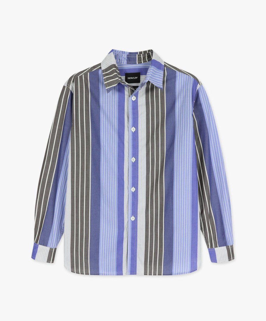 Men Howlin' | Afterthoughts Shirt - Striped Poplin