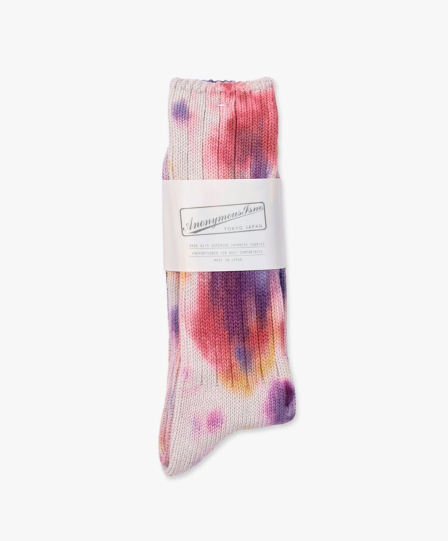 Women Anonymous Ism | Scatter Dye Socks - Violet