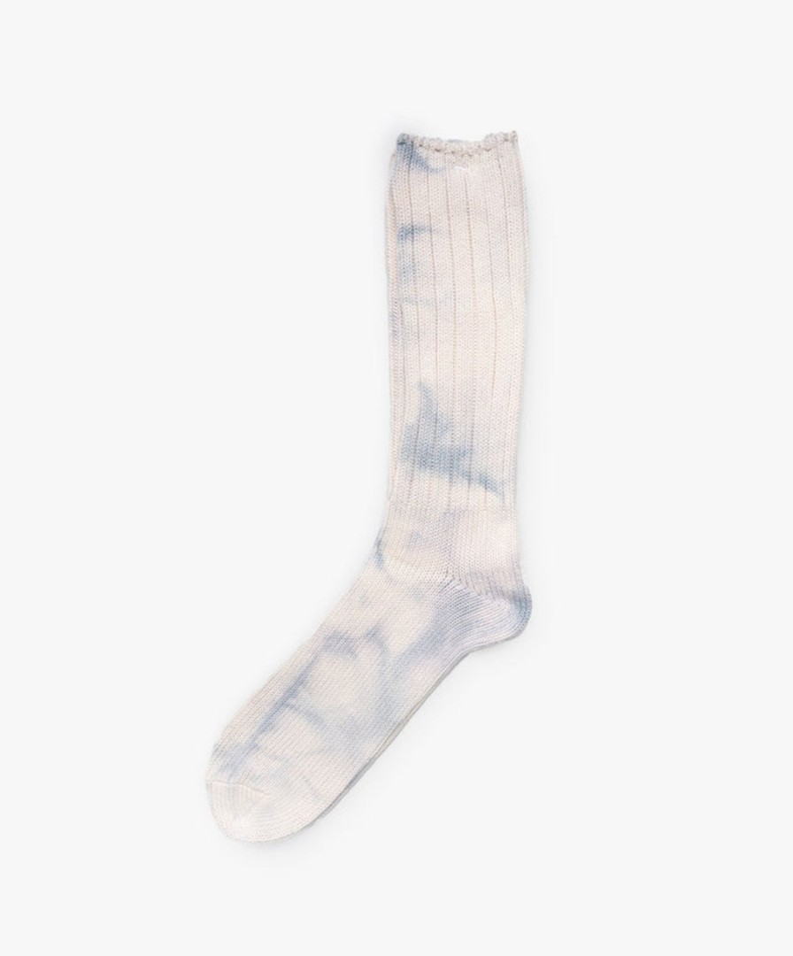 Women Anonymous Ism | Uneven Dye Crew Socks - 86 Grey