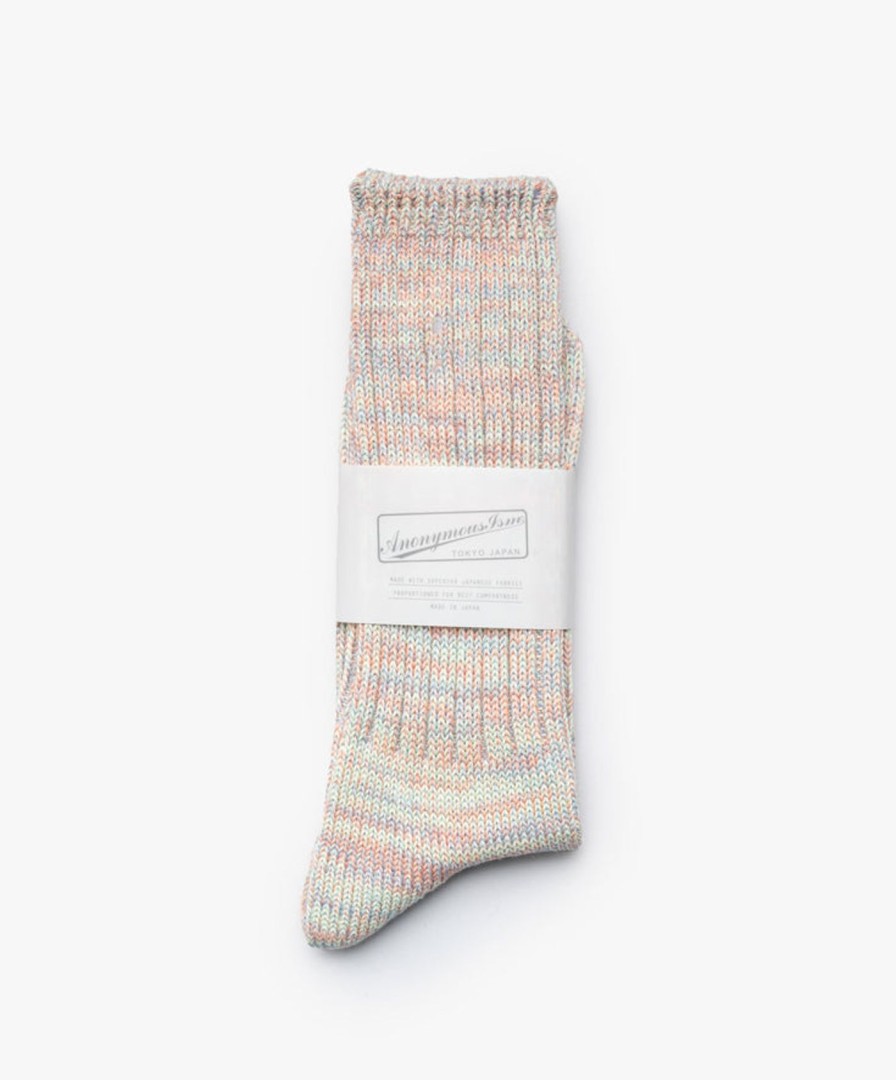 Women Anonymous Ism | Color Mix Socks - Natural