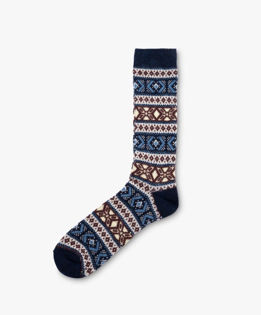 Women Anonymous Ism | Wool Jq Socks - Navy