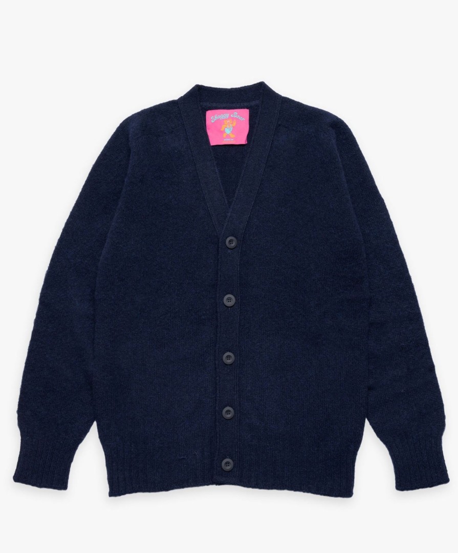 Men Howlin' | Shaggy Bear Cardigan - Navy