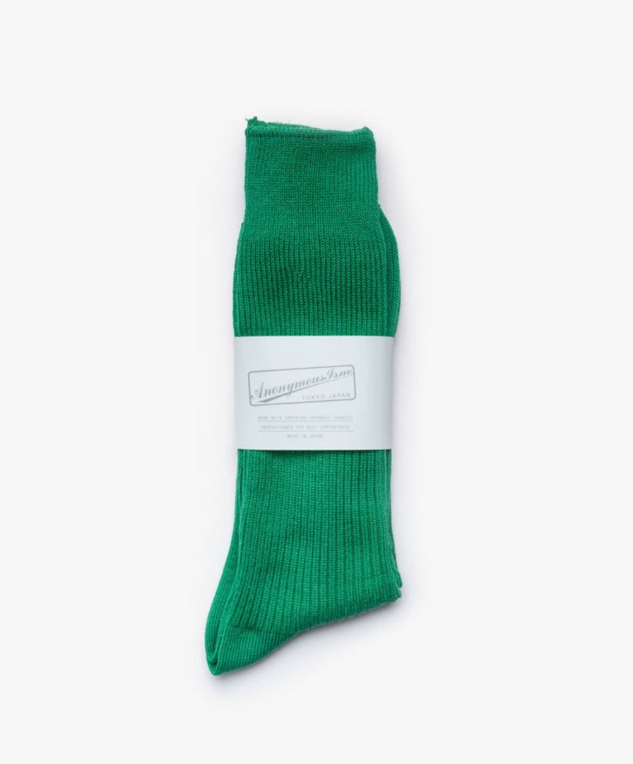 Women Anonymous Ism | Brilliant Crew Socks - Green