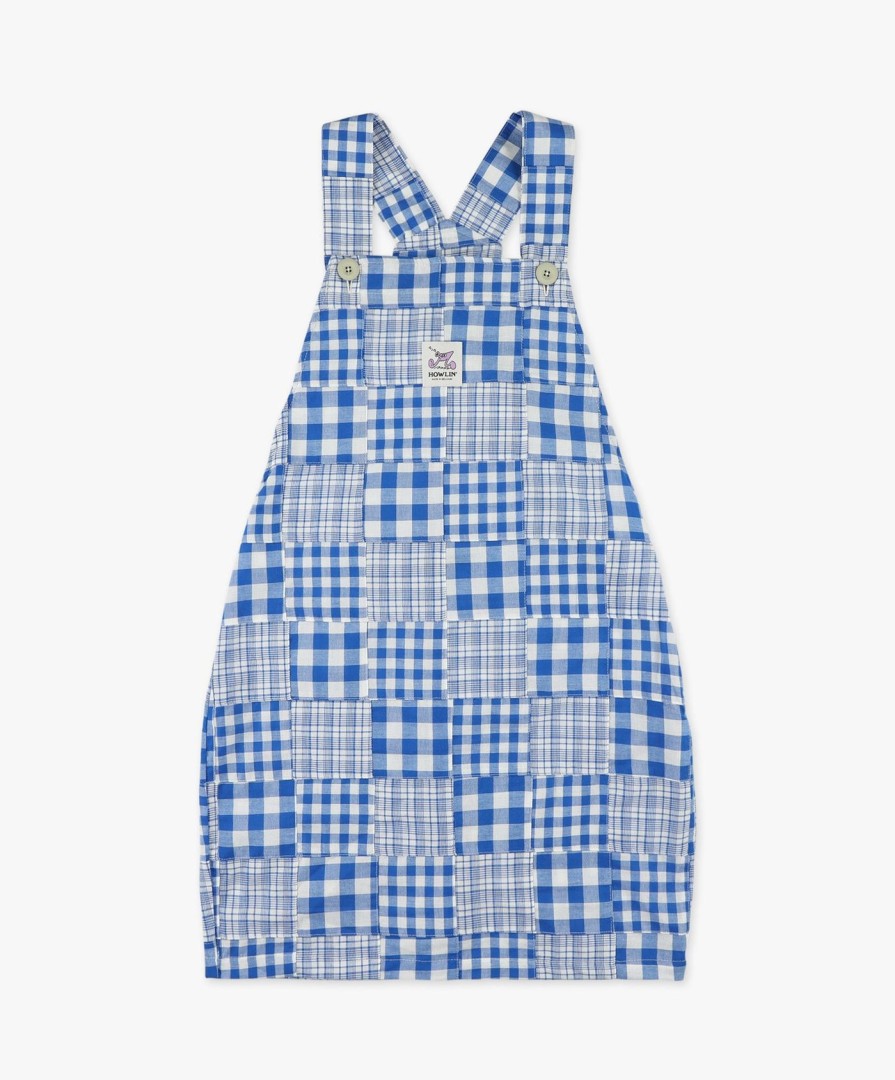 Women Howlin' | Cosmic Dress - Blue Madras Patchwork (Women)