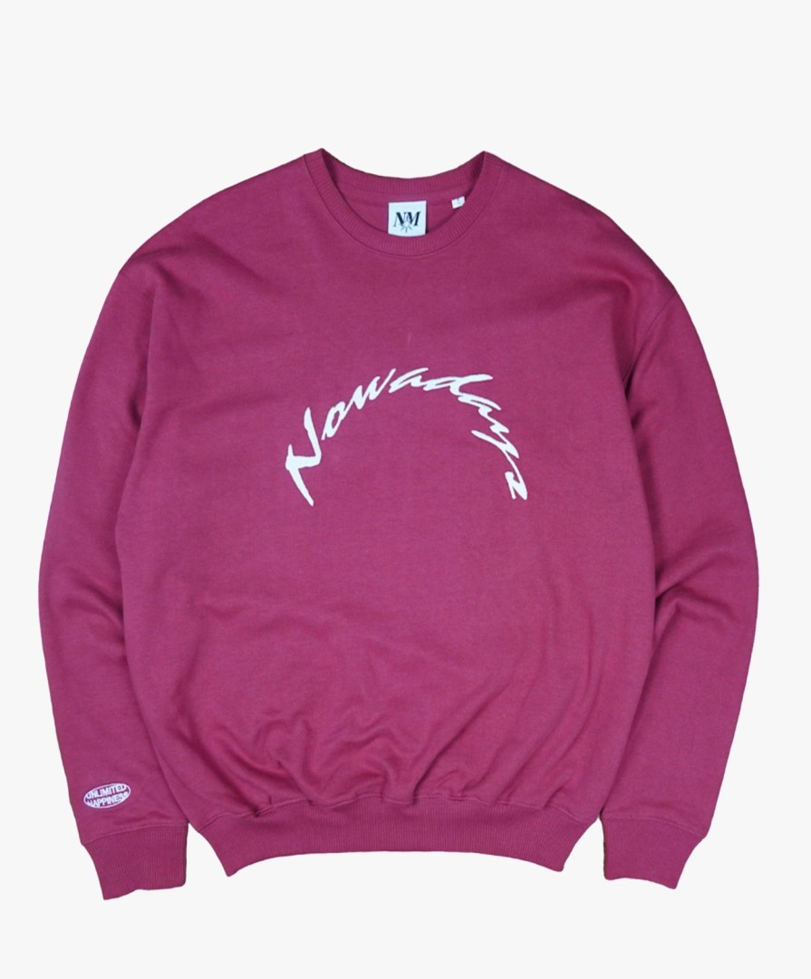 Men Nowadays | Nowadays Mag Crewneck - Bordeaux