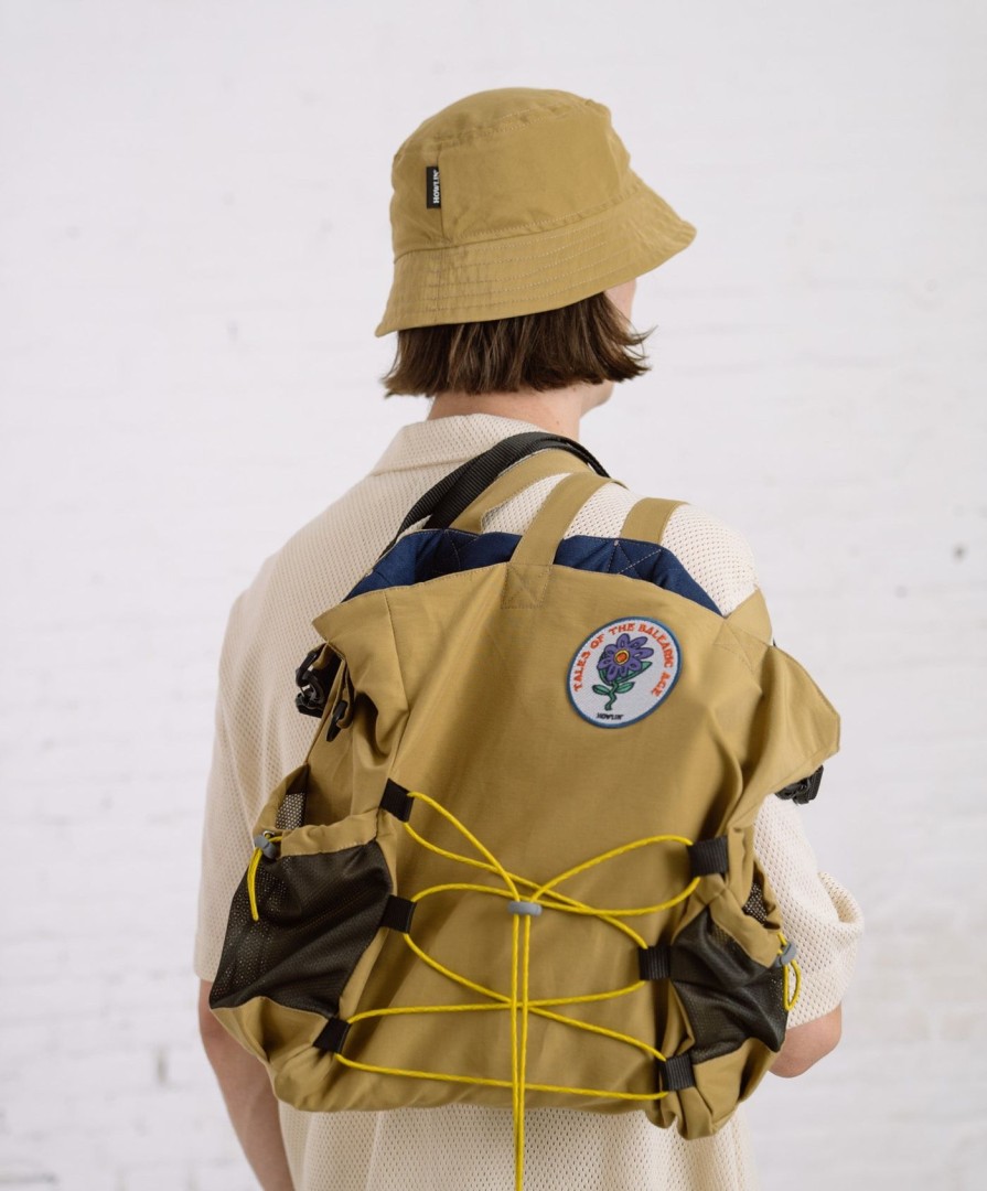 Women Howlin' | Record Bag Deluxe - Khaki Water Repellent Nylon