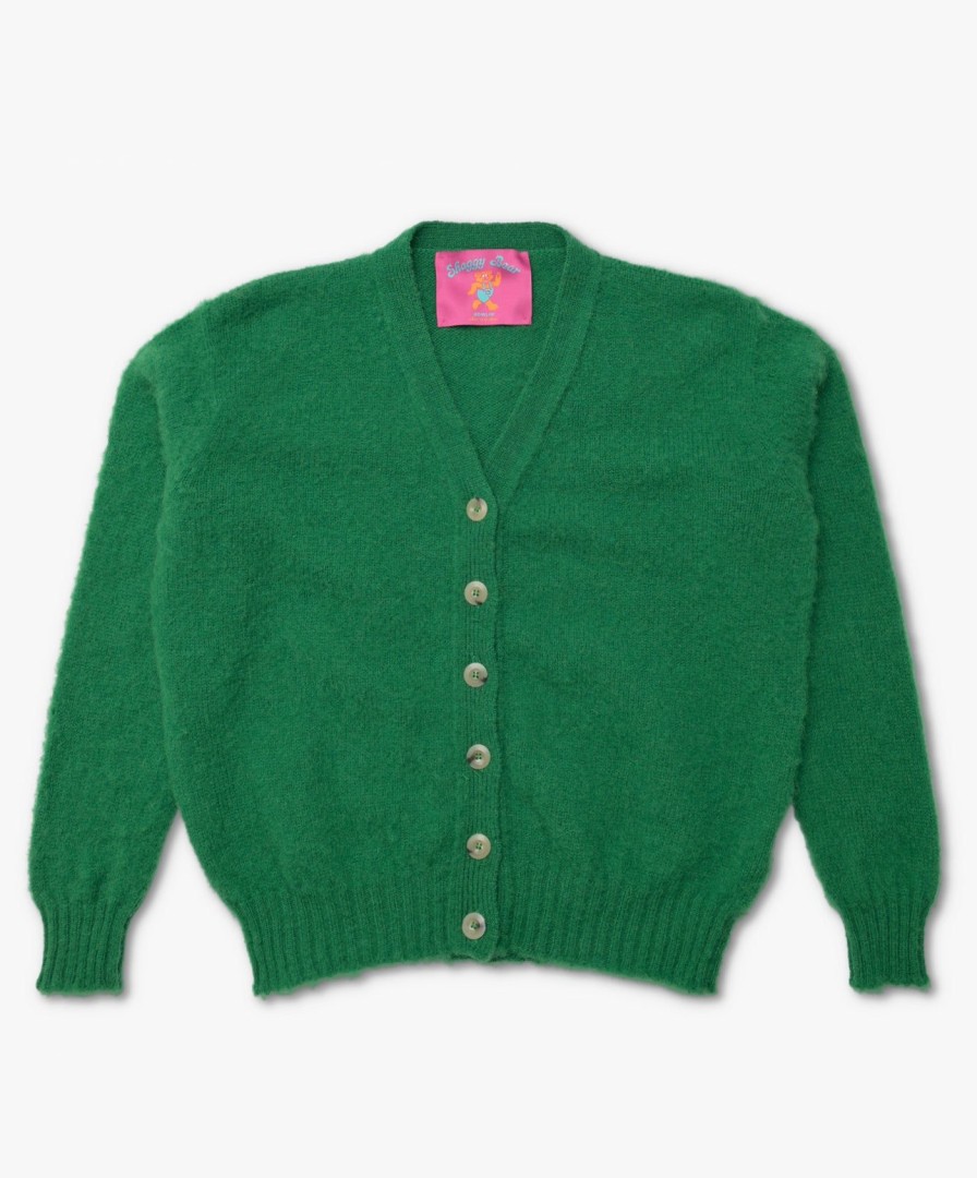 Women Howlin' | Shaggy Bear Cardigan - Greenlove (Women)