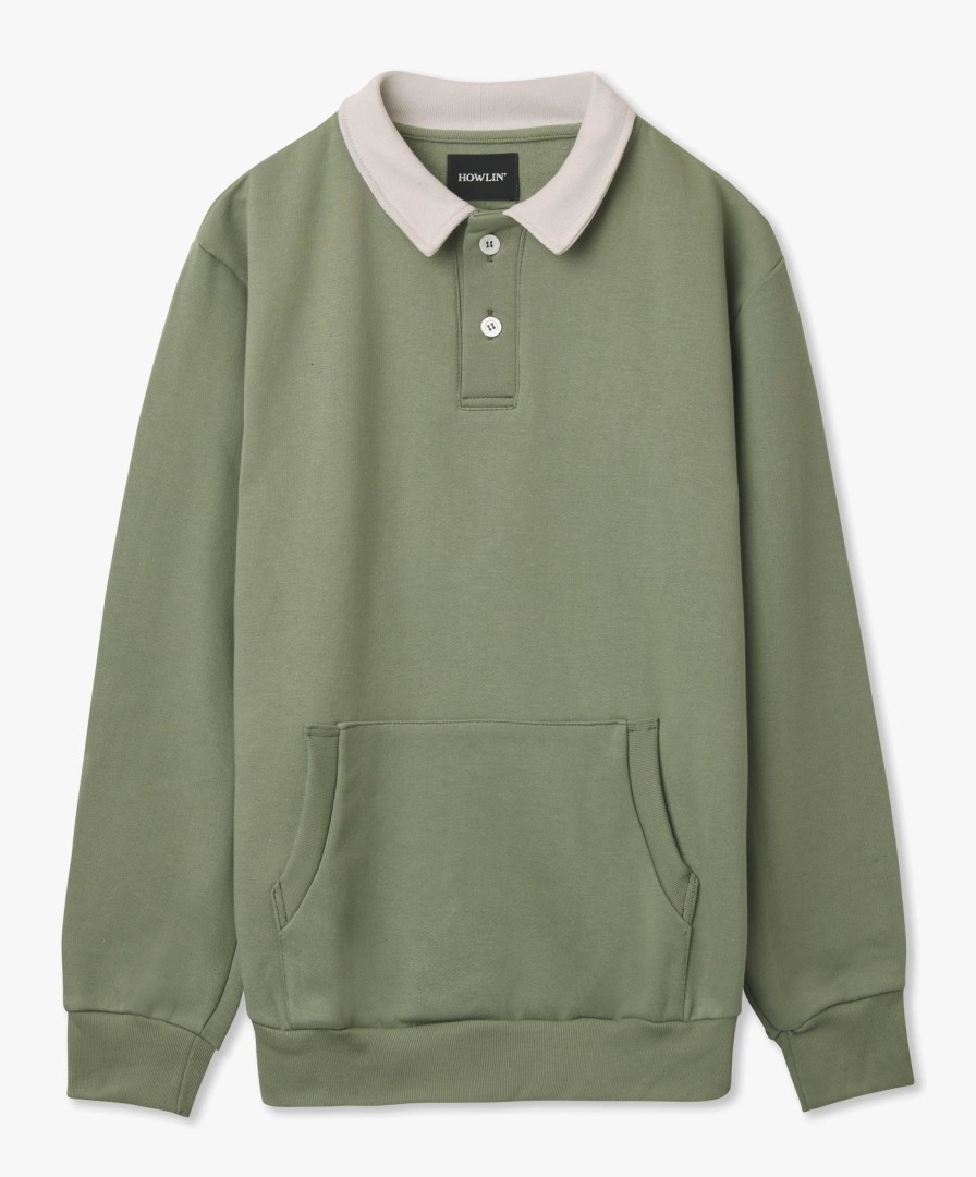 Men Howlin' | Polo Sweater - Agave