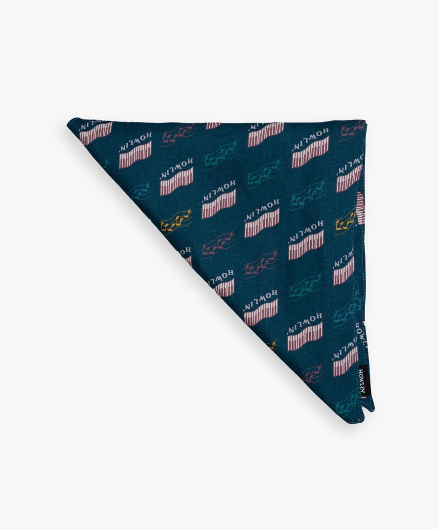 Women Howlin' | Bandana Lovers - Azzuro Howlin' Piano Hemp Print