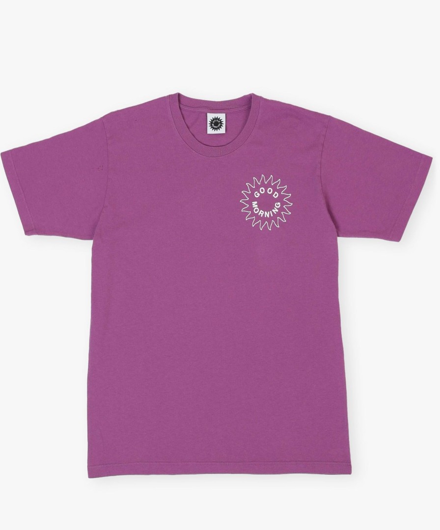 Men Good Morning Tapes | Sun Logo Ss Tee - Amethyst