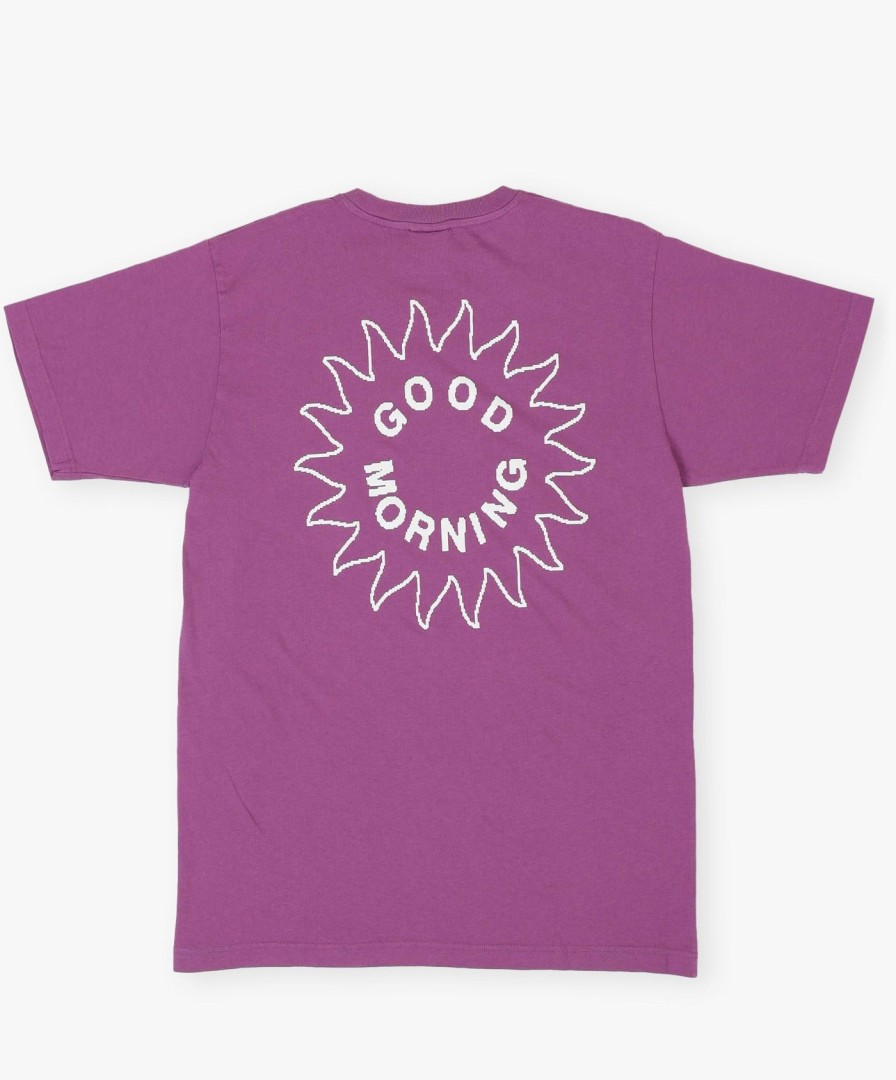 Men Good Morning Tapes | Sun Logo Ss Tee - Amethyst