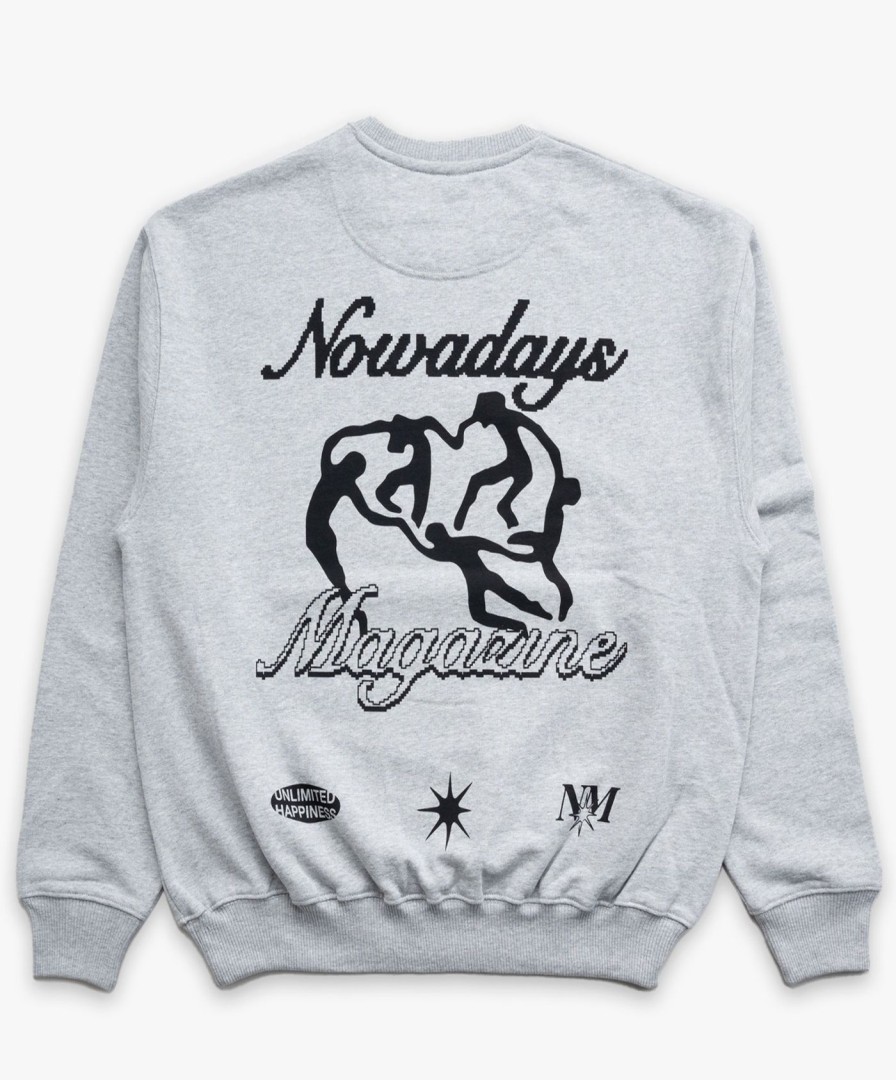 Men Nowadays | Joyful Dancers Crewneck - Grey