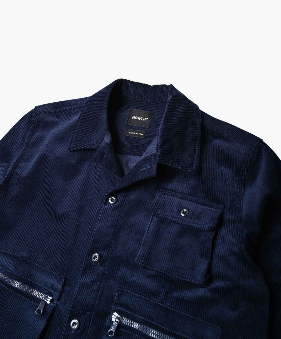 Men Howlin' | Innerspace Shirt - Navy Summer Corduroy