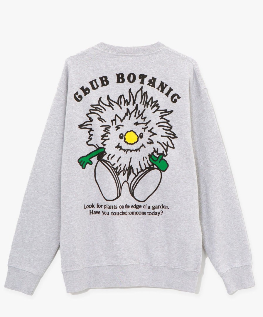 Men Public Possession | Club Botanic Crewneck - Heather Grey