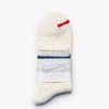 Women Anonymous Ism | 3 Line Slub Socks - Off White