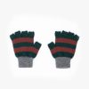 Women Howlin' | Striped No Fingers Gloves - Green