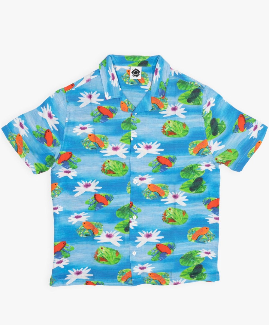 Men Good Morning Tapes | Joe Roberts Shirt - Frogs