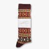 Women Anonymous Ism | Wool Jq Socks - Brown