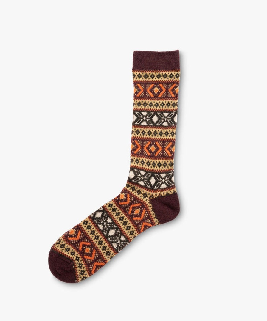 Women Anonymous Ism | Wool Jq Socks - Brown