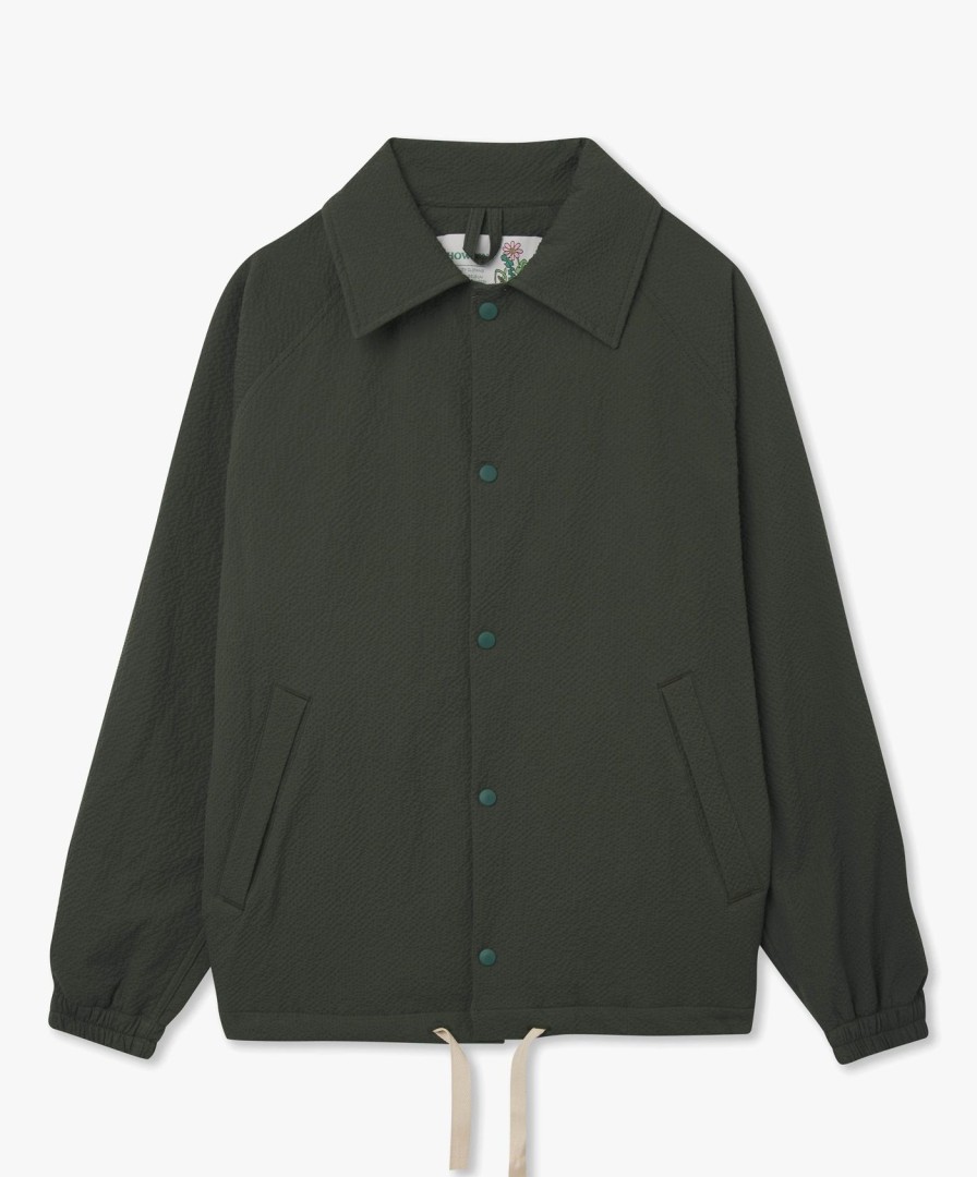 Men Howlin' | Coach Your Jacket - Greenish Seersucker