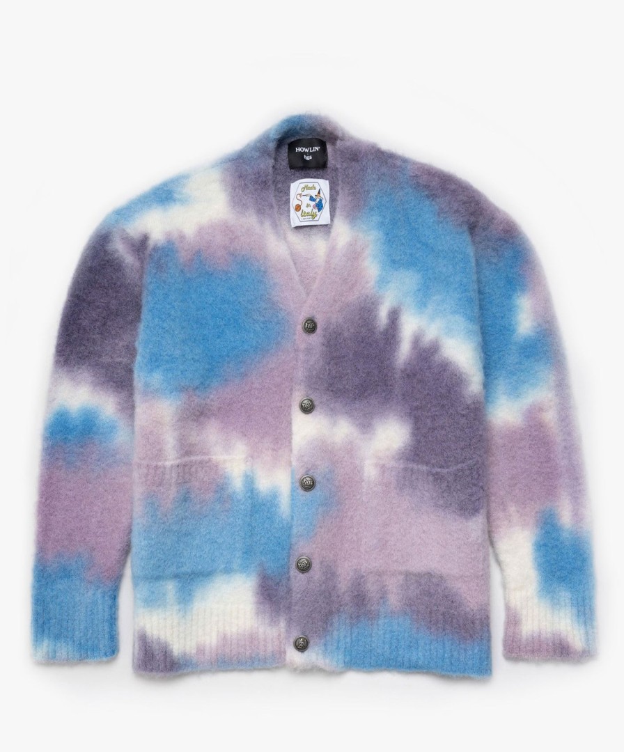 Men Howlin' | Hand Spray Dyed Cardigan - Midnight Mix *Ltd