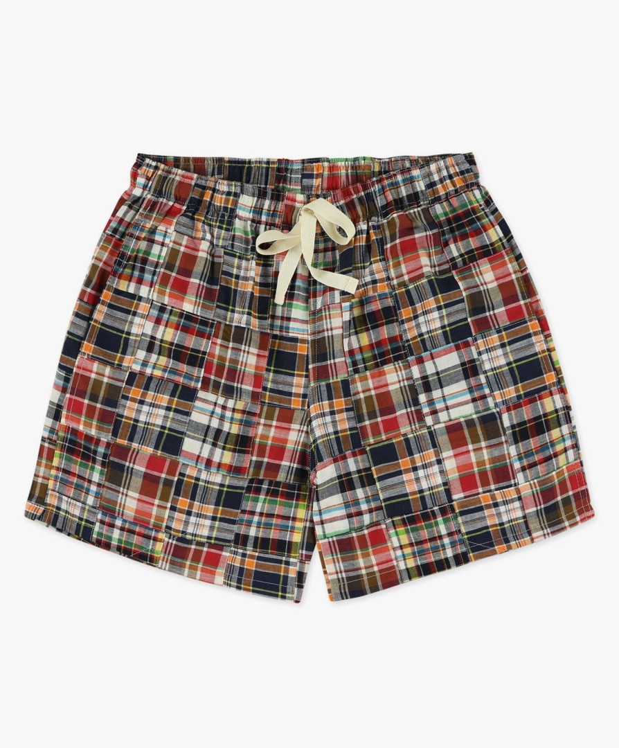 Men Howlin' | Smiling Shorts - Multi Madras Patchwork