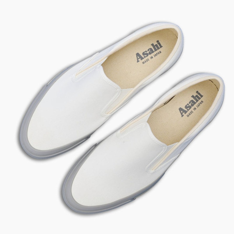 Men Asahi | Asahi Deck Slip On - White/Grey