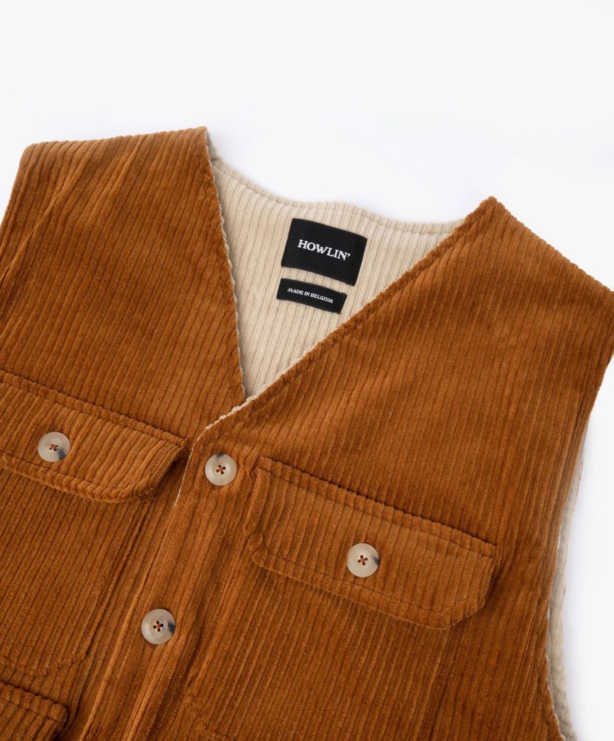 Men Howlin' | Seven Days Awake Vest - Caramel