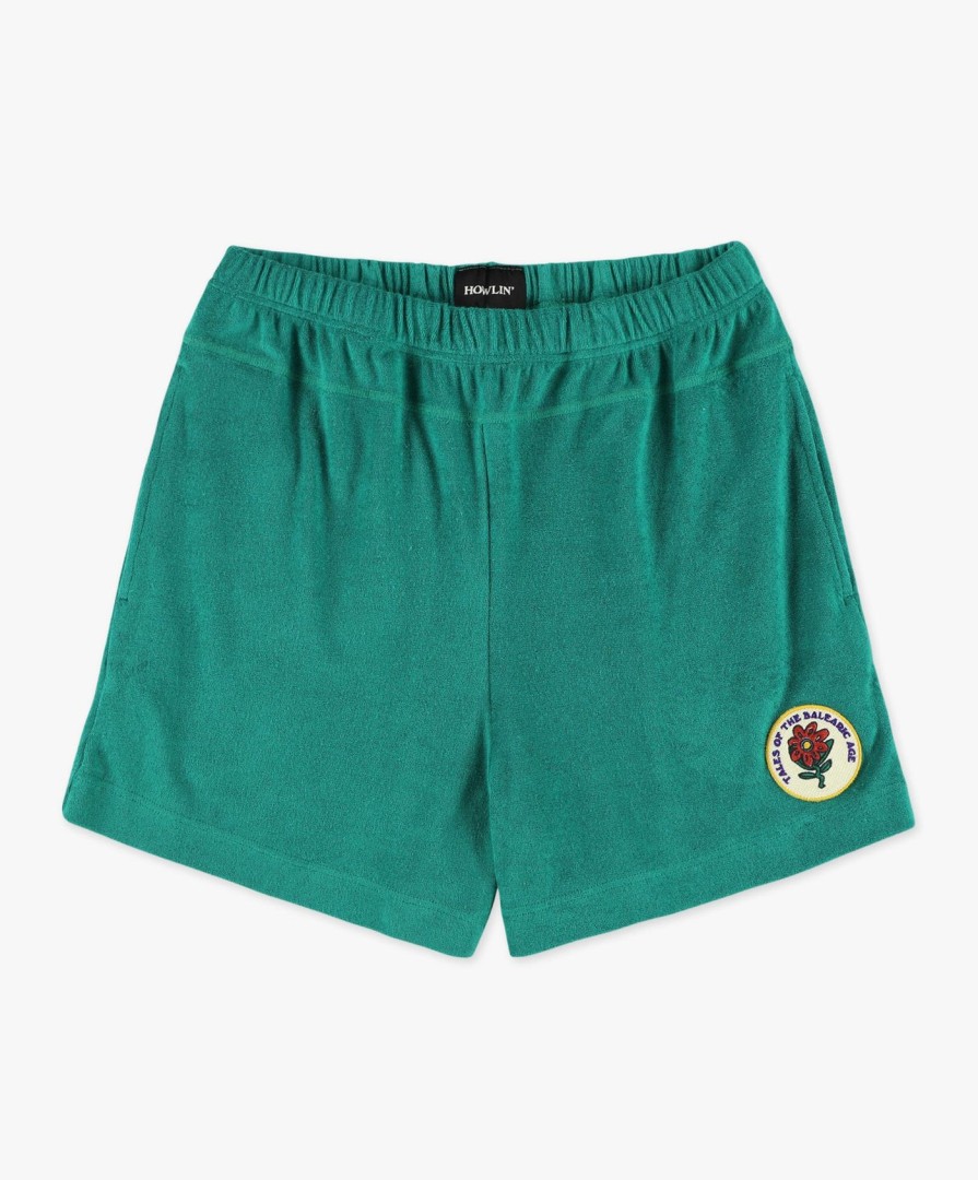 Men Howlin' | Towel Shorts Uni - Tales Of The Balearic Age - Green Bliss