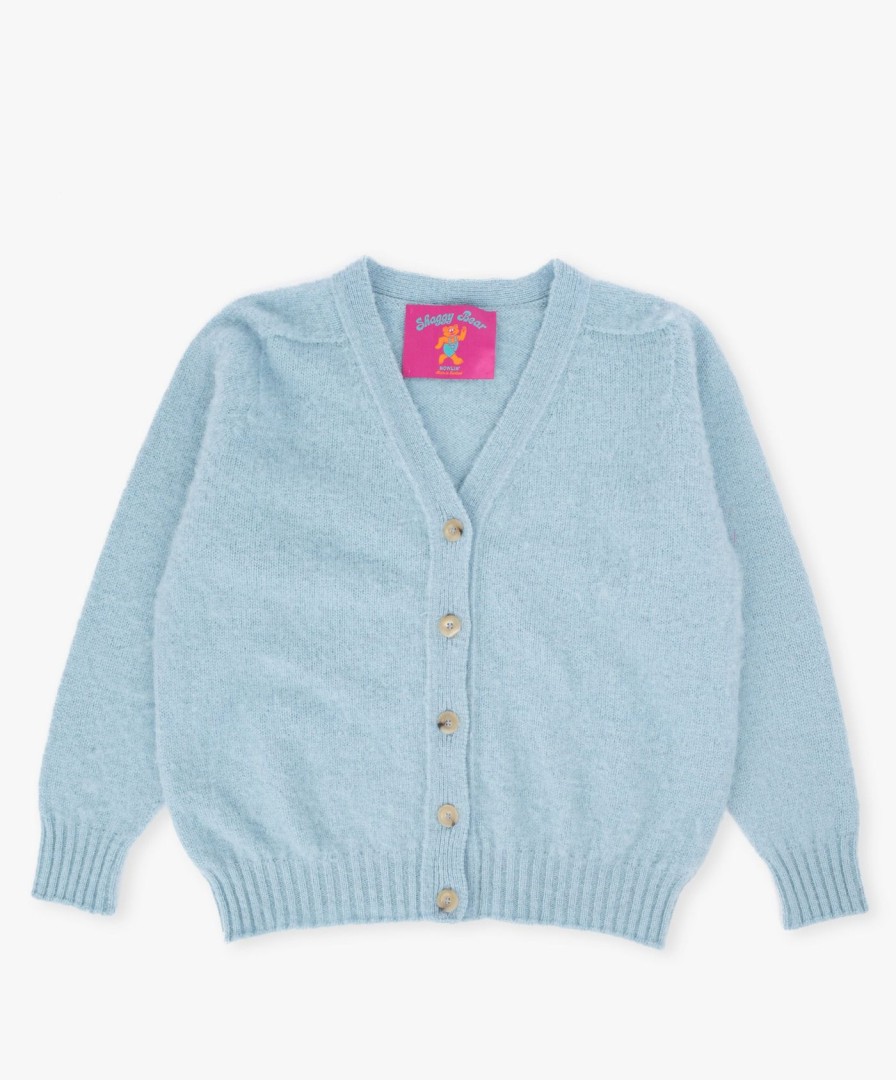 Women Howlin' | Shaggy Bear Cardigan - Soft Blue (Women)