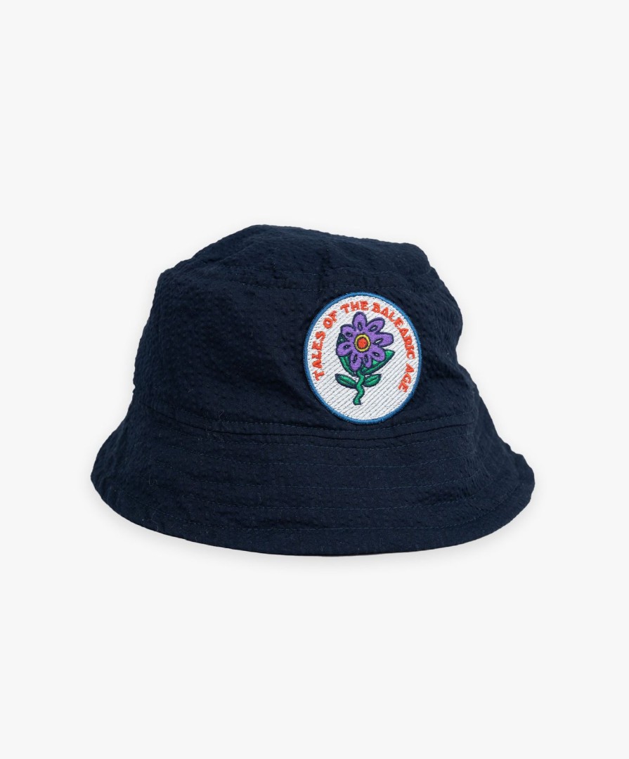 Women Howlin' | Dream On Dreamer Hat With Patch - Navy Japanese Seersucker