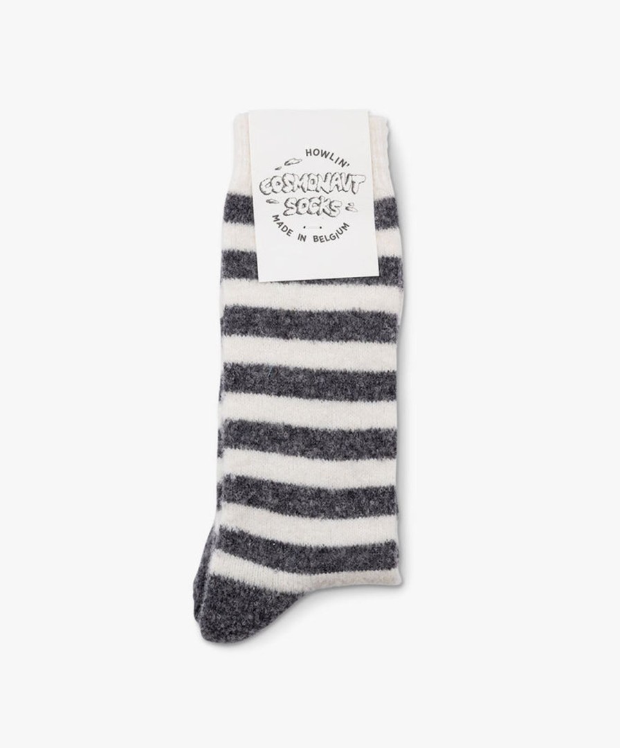 Women Howlin' | Cosmonaut Socks - White / Grey