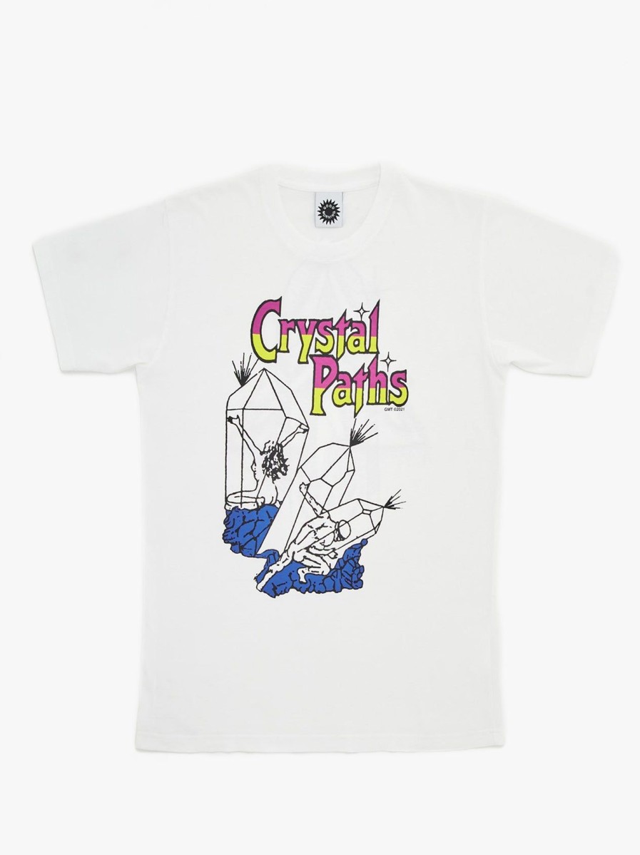 Men Good Morning Tapes | Crystal Paths Ss Tee - White