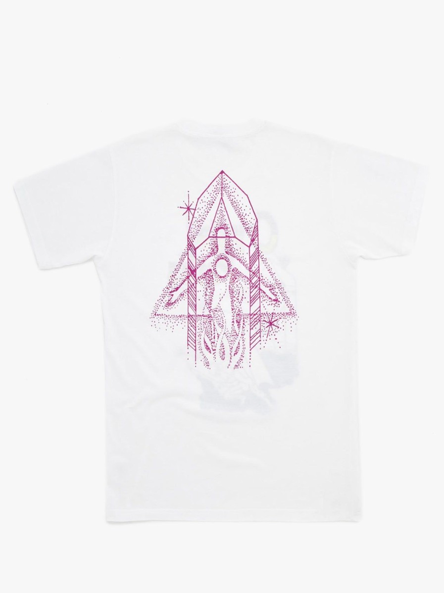 Men Good Morning Tapes | Crystal Paths Ss Tee - White