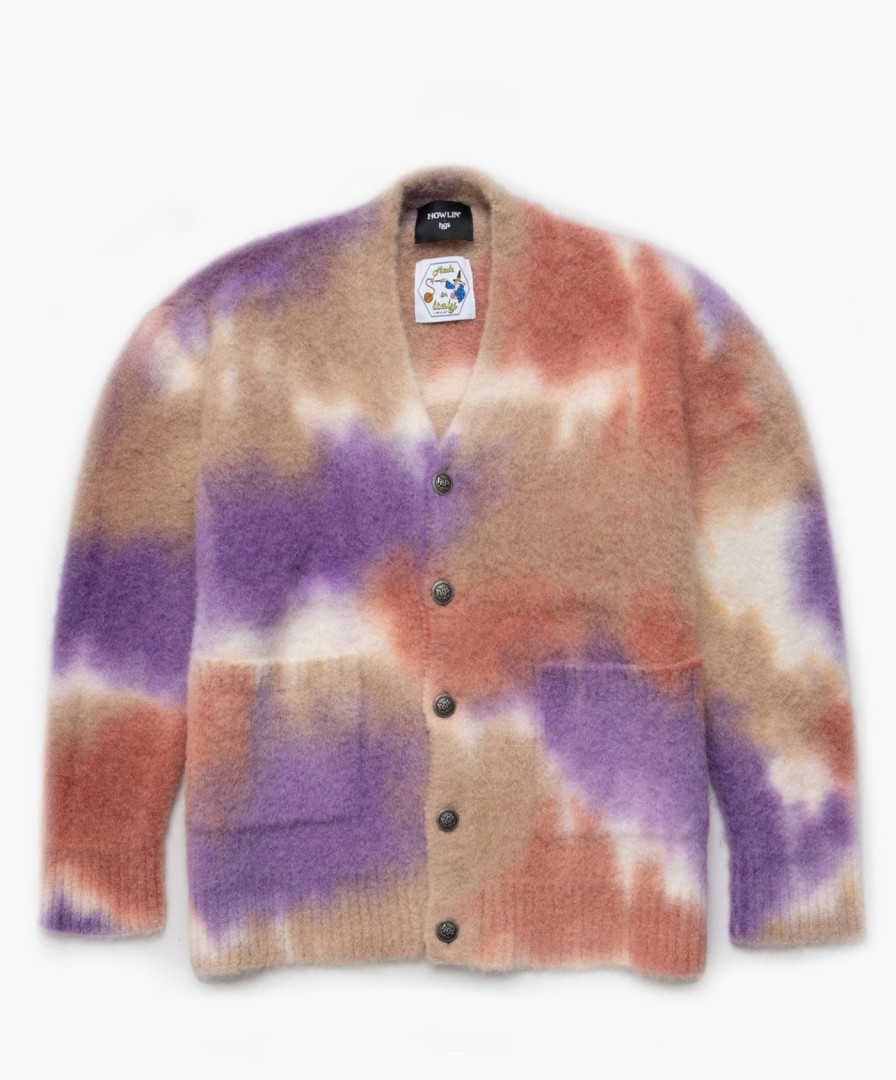 Men Howlin' | Hand Spray Dyed Cardigan - Maestro Mix *Ltd