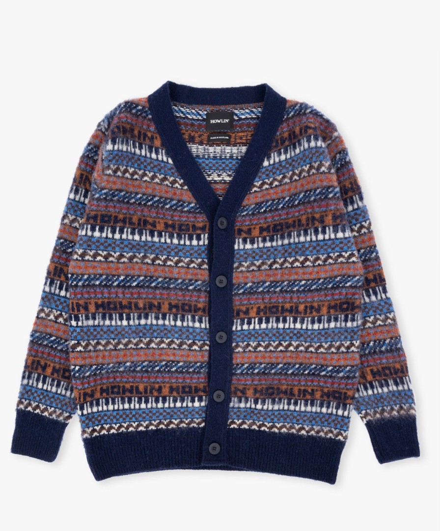 Men Howlin' | Howlin' Piano World Cardigan - Distant Earth