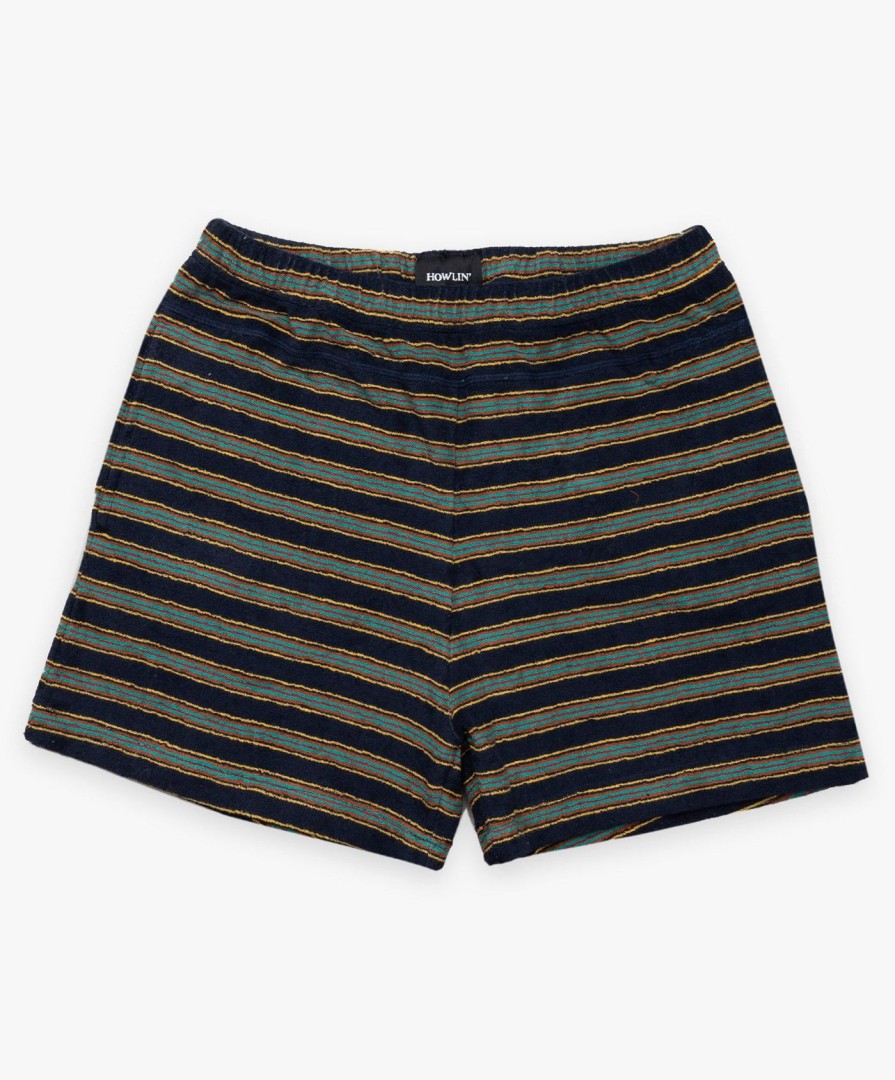 Men Howlin' | Towel Shorts Stripes - Magic Navy