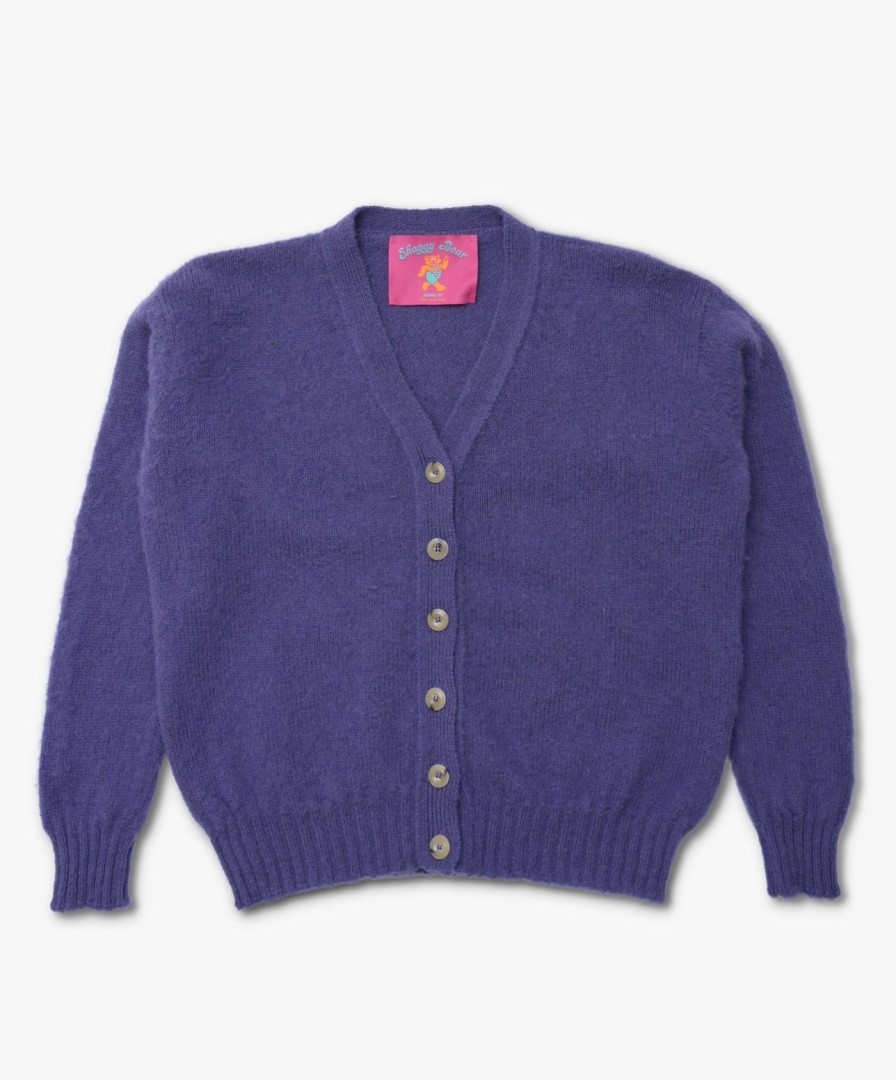 Women Howlin' | Shaggy Bear Cardigan - Purple Eyes (Women)