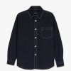 Men Howlin' | Everyday Shirt - Navy Japanese Seersucker