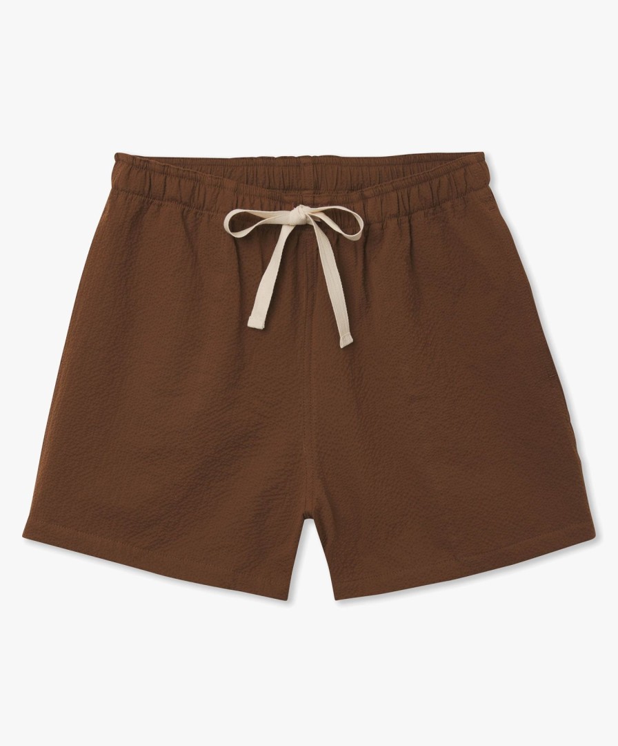 Men Howlin' | Magic Shorts - Walnut Seersucker