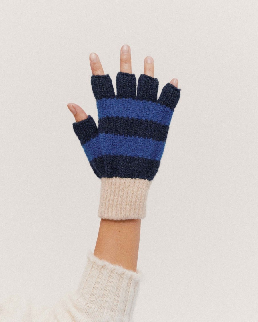 Women Howlin' | Striped No Fingers Gloves - Power