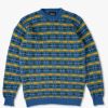 Men Howlin' | Tartan Crewneck - Blue