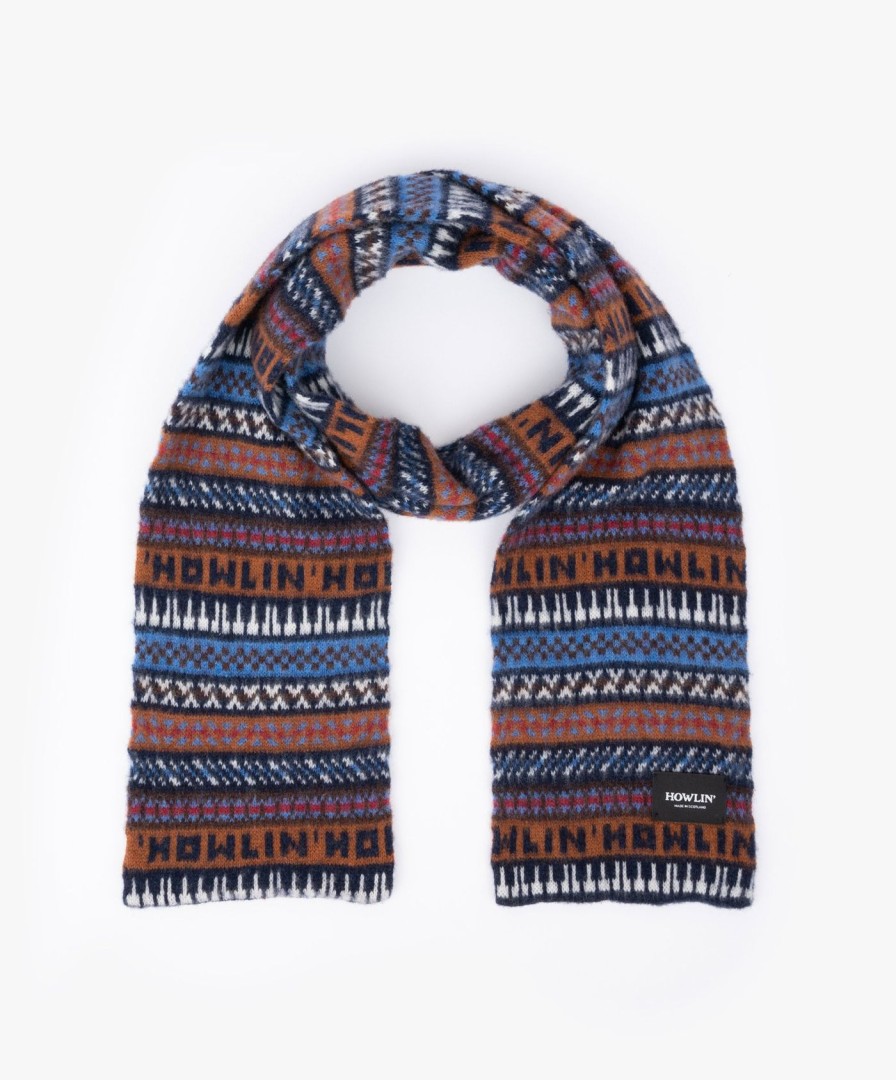 Women Howlin' | Howlin' Piano Scarf - Navy