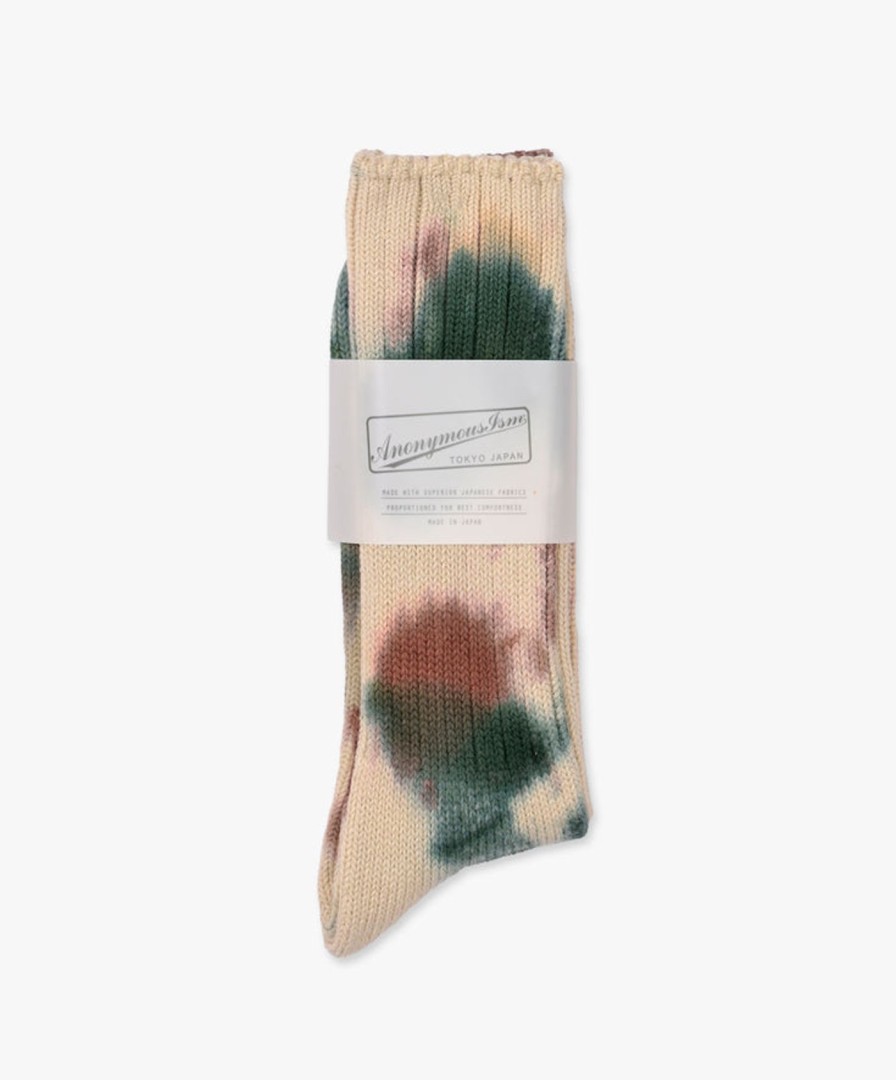 Women Anonymous Ism | Scatter Dye Socks - Khaki Melange